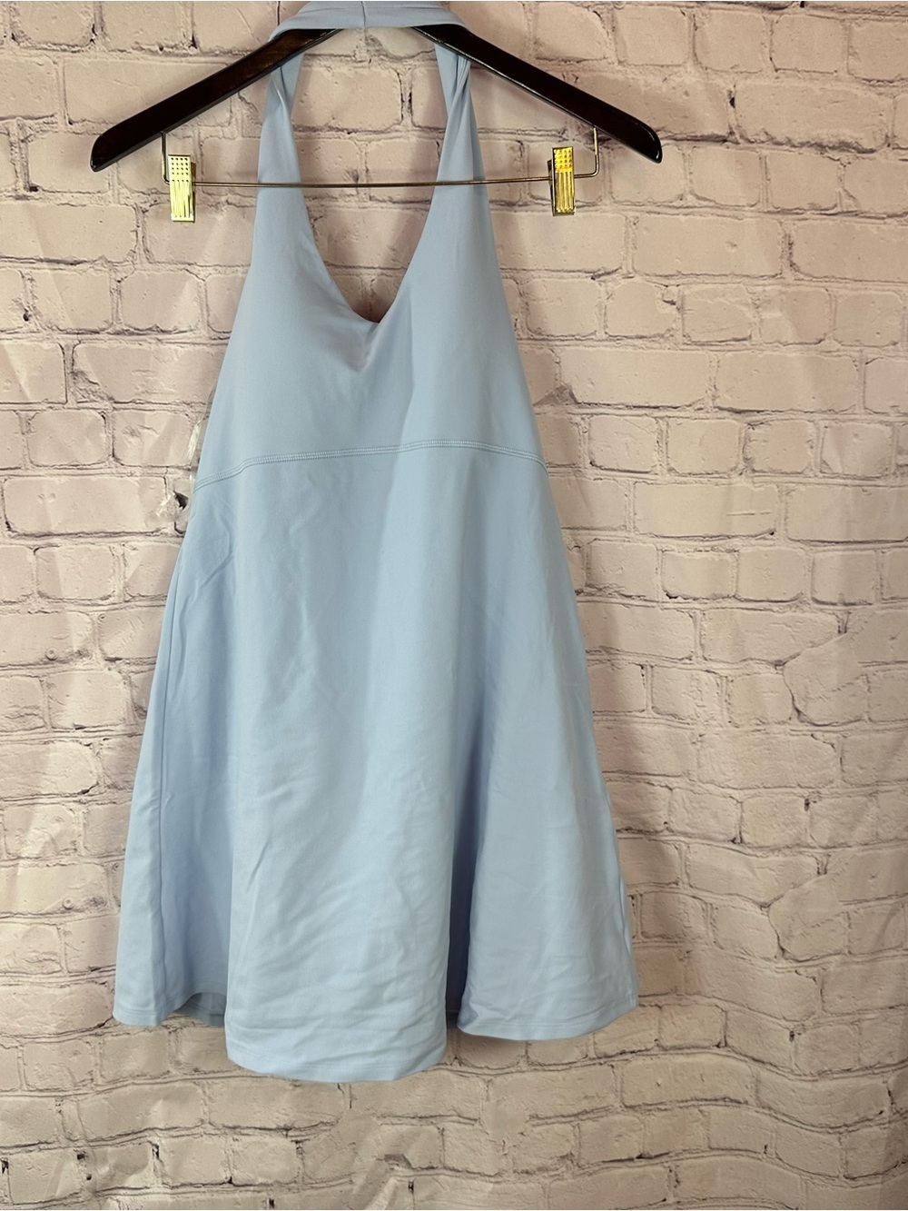NWT SPANX on form bare essentials halter tennis Dress women L hydrangea